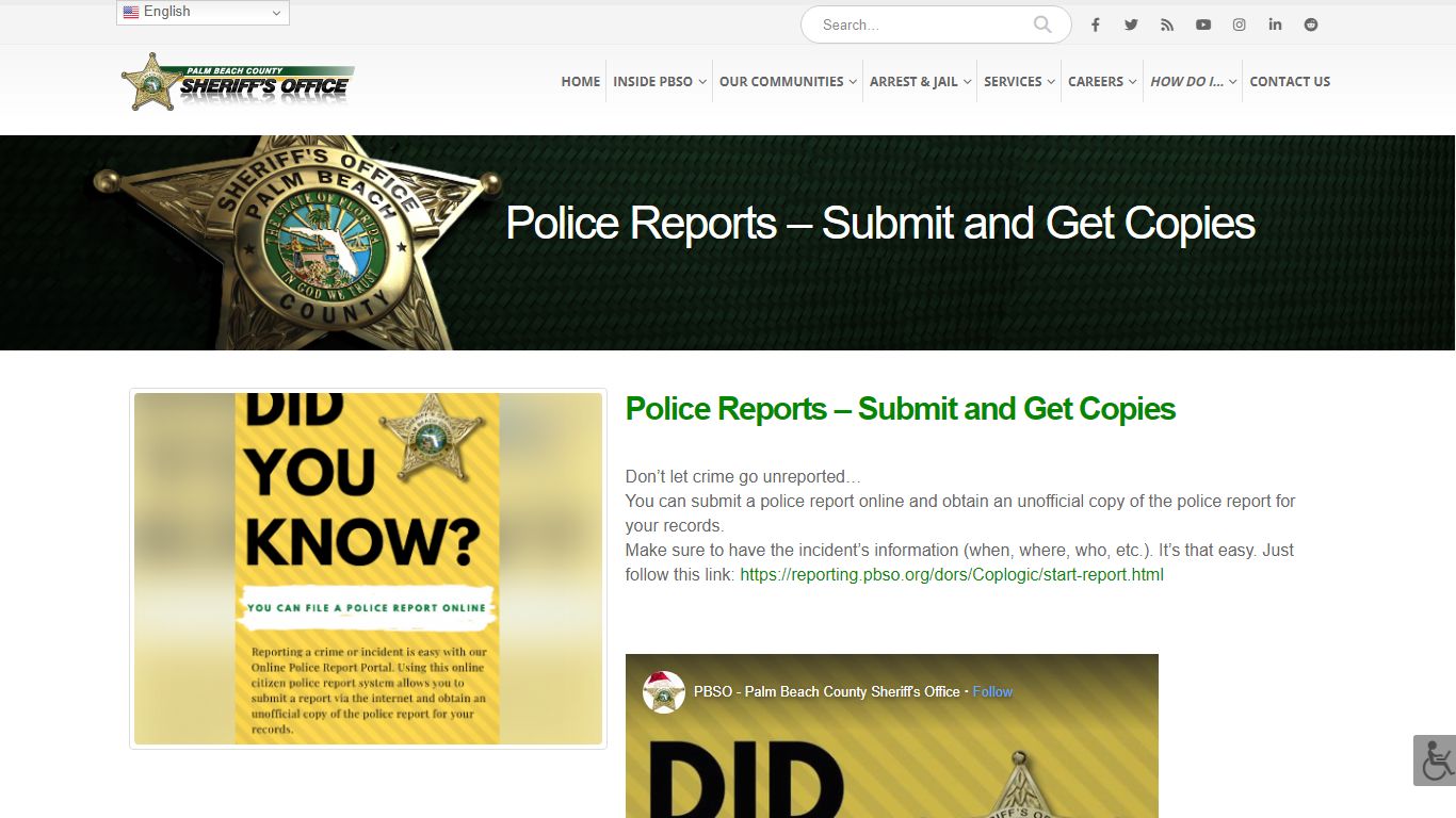 Submit and Get Copies - Palm Beach County Sheriff's Office